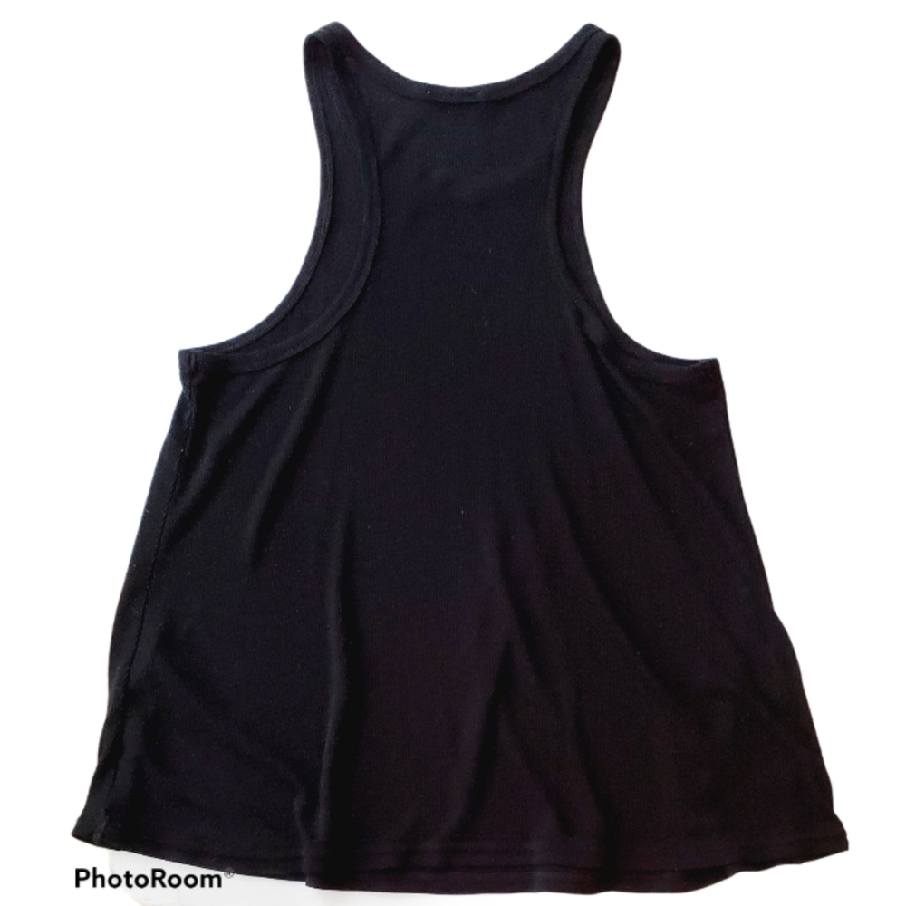 Free People Long Beach Racerback Tank Black Small - Picture 4 of 8